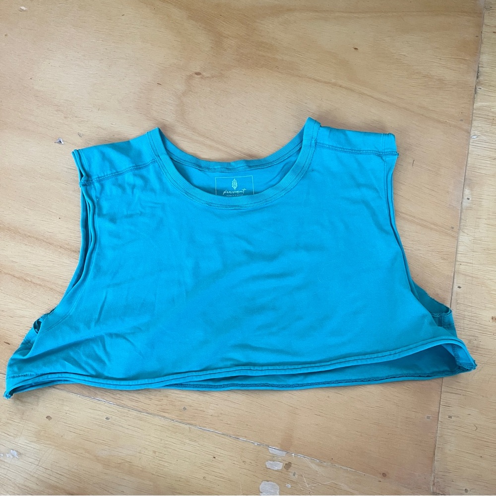 Free people cropped muscle tank